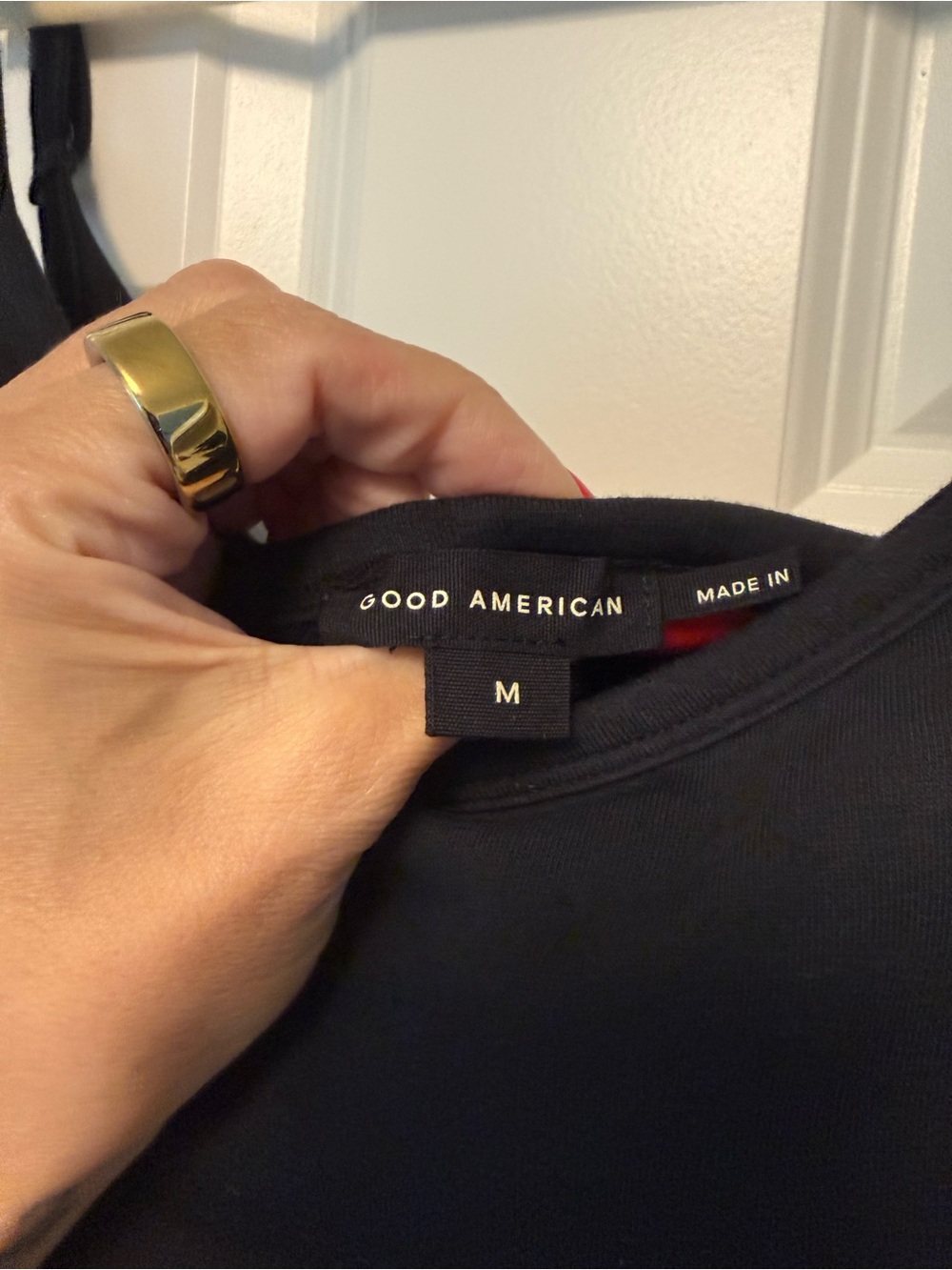 Good American Black Wide-Leg Sleeveless Jumpsuit - Picture 2 of 4
